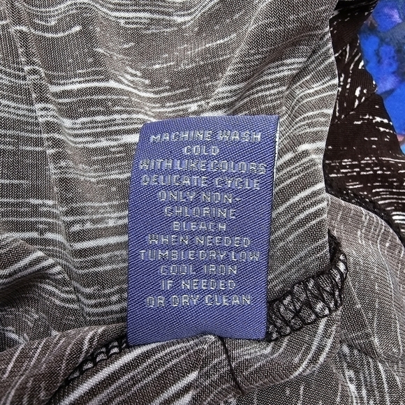 Vivienne Vivienne Tam Ruched Draped Dress in Brown and Cream, Size Large - Picture 8 of 8